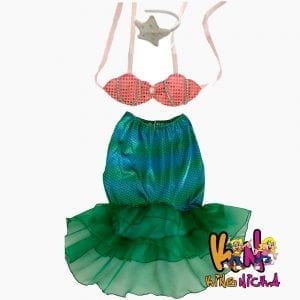 Fantasia Luxo Pequena Sereia