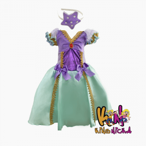 Fantasia Luxo Princesa Pequena Sereia (com tiara)